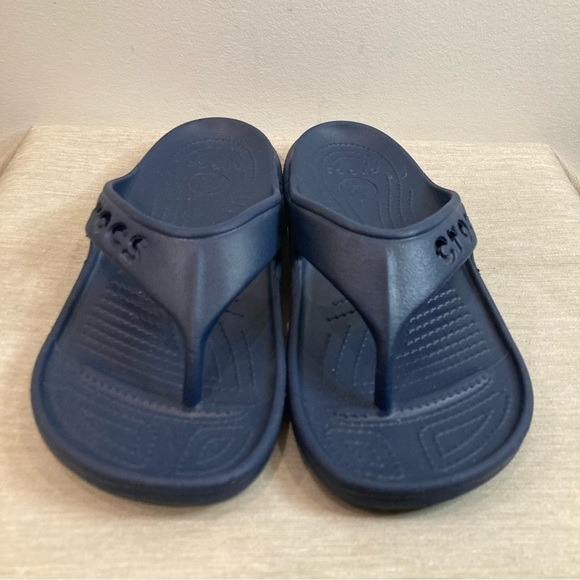 CROCS Sz 9 Kadee Flip-Flops Blue - Picture 2 of 6